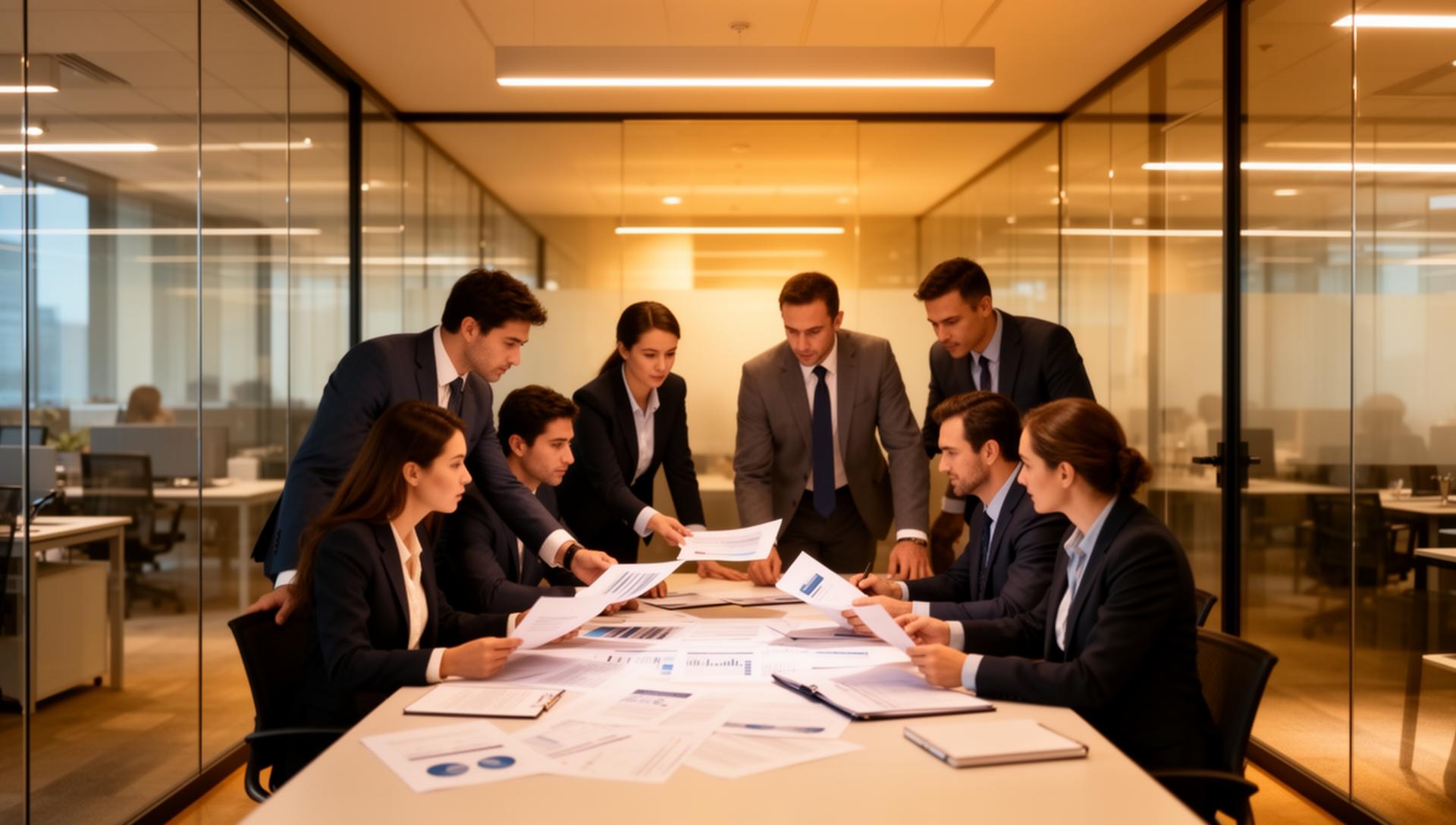 Equipo profesional gestionando reclamaciones de siniestros